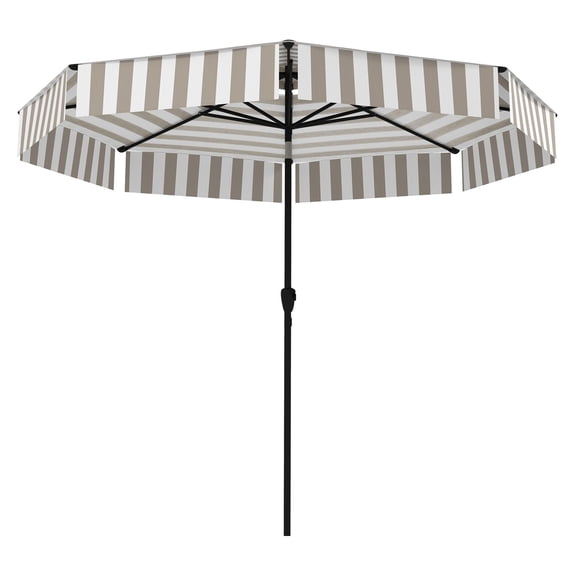 8.6FT Patio Umbrella, UPF 30 Outdoor Market Umbrella, Tiltable with Crank