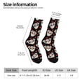 thumbnail image 4 of Goofa colorful Skull dog flower Printed Men's Crew Socks, Soft Durable Breathable Moisture-Wicking with Odor Control Cotton socks, 4 of 9