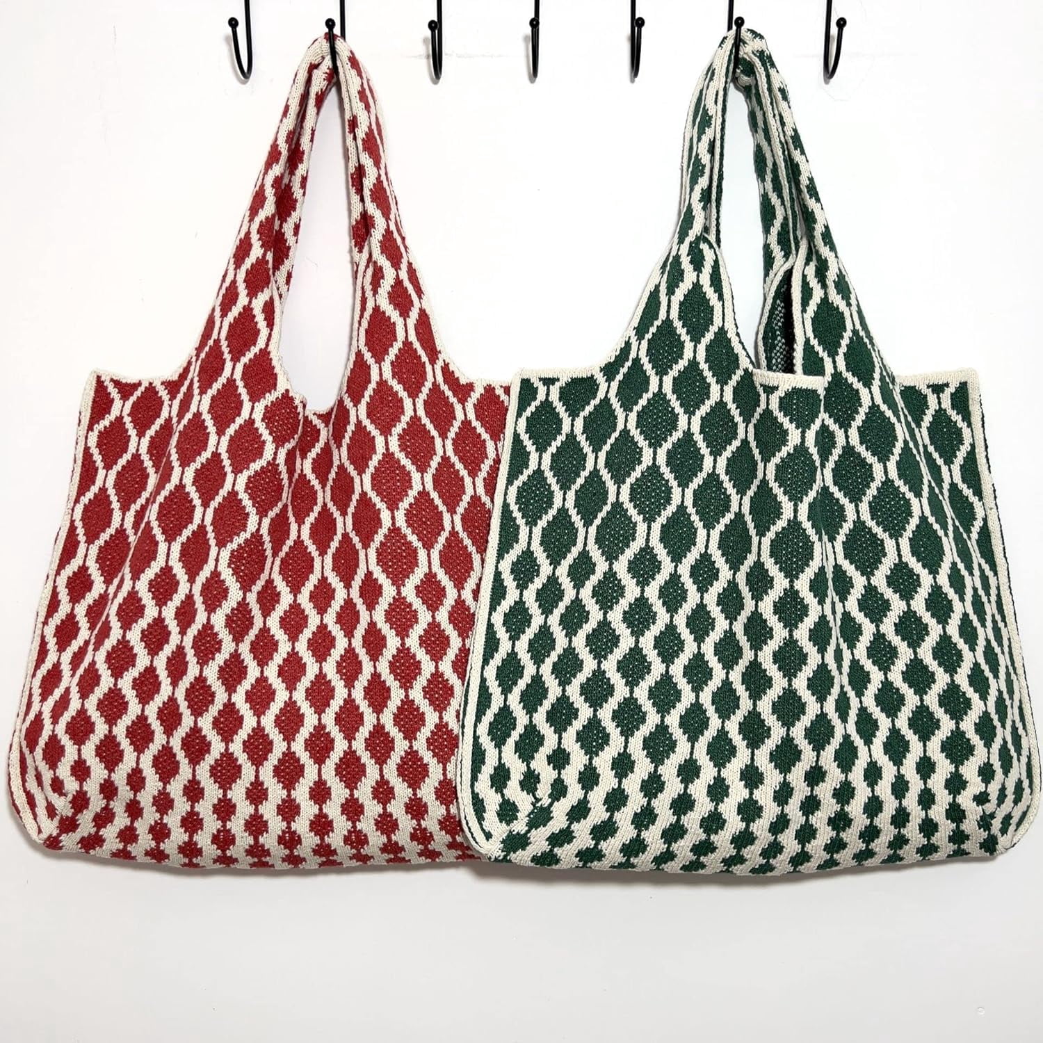 Kukuzhu Y2k Aesthetic Tote Bag Aesthetic Y2k Bag Crochet Tote Bag Aesthetic Tote Bags Aesthetic Y2k Purse