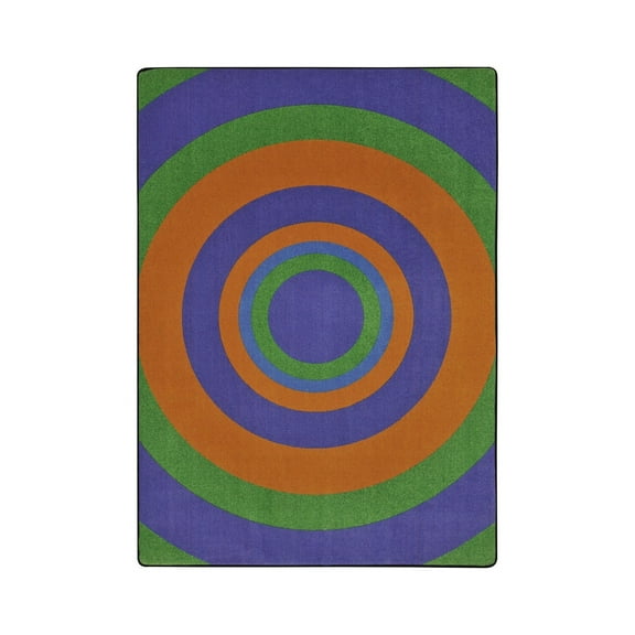 Kid Essentials Teen Area Rugs Fascinate Rectangle 5'4" x 7'8" Violet