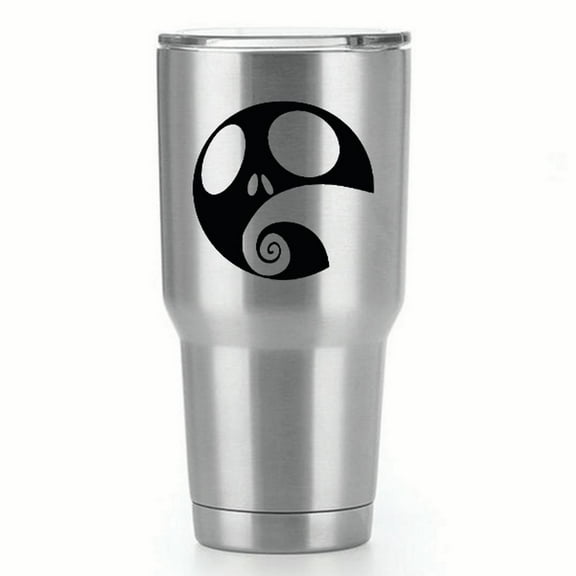 Nightmare Before Christmas | Jack Skellington |Single Yeti Decal | 3-Inch Black Vinyl Decal