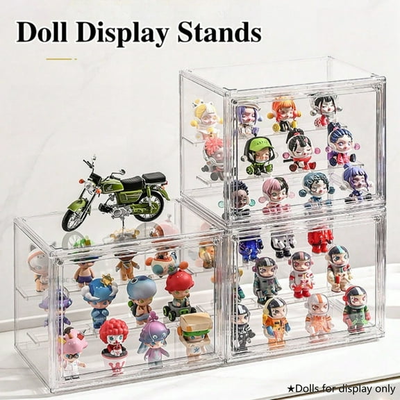 Acrylic Display Case For Collectibles Clear Display Case For Figures Adjustable Display Case With Magnetic Door
