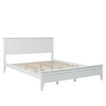 thumbnail image 5 of SYNGAR Queen Size Bed Frame with Headboard, Platform Bed Frame Solid Wood with Headboard, White, LJ2094, 5 of 7