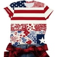 thumbnail image 5 of Yotami Womens Fourth of July T-Shirts Plus Size Crew Neck Short Sleeve Patriotic Shirts for Holiday American Flag Graphic Tees Clothes White, Size XXXXXL, 5 of 5