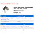 thumbnail image 2 of Ignition Lock Cylinder - Compatible with 1992 - 1995 BMW 318is E36 1993 1994, 2 of 2
