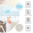 thumbnail image 3 of Yayeee Bath Rugs for Bathroom Floor Set of 2 Non Slip Fluffy Soft Absorbent Mat, Colorful Skeleton, 3 of 7