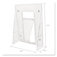 thumbnail image 4 of Stand-Tall Wall-Mount Literature Rack, Magazine, 9.13w X 3.25d X 11.88h, Clear | Bundle of 10 Each, 4 of 8