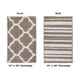 thumbnail image 3 of Better Trends 24" x 40" Bathroom Rugs 100% Polyester Soft Water Absorbent Non Slip Bath Mat Machine Washable Rug Hugo Collection - Beige, 3 of 4