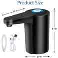 thumbnail image 4 of 5 Gallon Dispenser - Pump for 5 Gallon Bottle, Automatic Universal USB Rechargeable Pump, 4 of 5