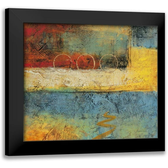 Villarreal Villarreal, Gabriela 13x12 Black Modern Framed Museum Art Print Titled - Linear Yellow 2