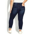 thumbnail image 2 of Avenue Women's Plus Size Tall Denim Girlfriend Stretch Jean, 2 of 2