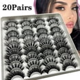 thumbnail image 2 of Pestañas postizas de visón, pestañas postizas Nagaraku, pestañas con purpurina, extensiones de pestañas, 20 pares hola suerte  unisex, 2 of 2