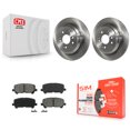 thumbnail image 1 of Transit Auto Rear Disc Brake Rotors and Semi-Metallic Pads Kit for Car Honda Pilot Ridgeline Passport K8S-101973, 1 of 11