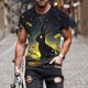 thumbnail image 1 of Tops para hombre, blusas y camisas de manga corta con cuello redondo para hombre, jersey informal con cuello redondo y estampado de Pascua para hombre, camisetas deportivas de manga corta, blusas de p, 1 of 5