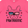 thumbnail image 4 of Inktastic Pawtriotic with French Bulldog  in American Flag Sunglasses Youth T-Shirt, 4 of 5