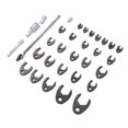 thumbnail image 1 of Metric Brake Line Wrench Set, Offset Open End Wrench Set 10 To 50mm CR MO Easy Storage 3/8 1/2 3/4 Inch Drive  for Car Repair, 1 of 7