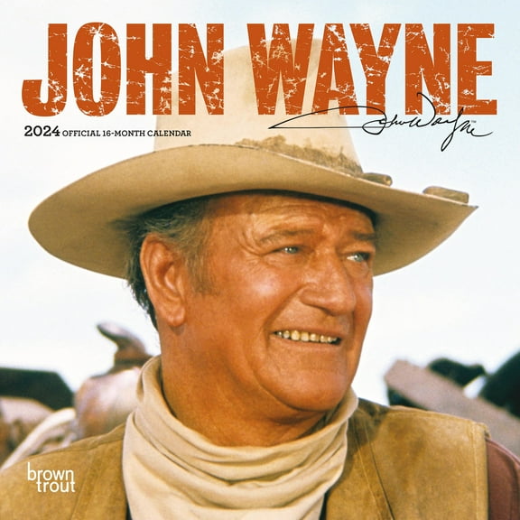 John Wayne OFFICIAL | 2024 7x14" (Hanging) Mini Wall Calendar | BrownTrout