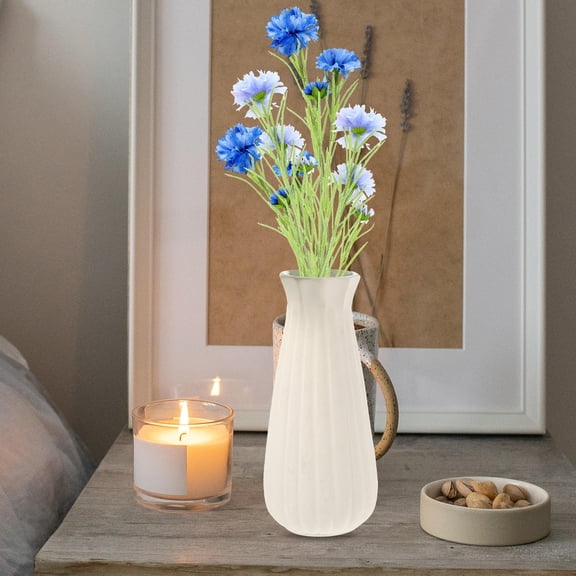 ETEREAUTY Cornflower Artificial Flower Bunch with Realistic Look for Wedding, Party, and Event Decoration