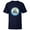 Navy, variant on Disney Mickey & Pals Holiday Circle Happy Hanukkah! - Short Sleeve T-Shirt for Kids - Customized-White