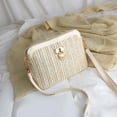 thumbnail image 7 of Straw Crossbody Bags for Women Woven Handbag 2025 Summer Purses Beach Vacation Zipper Shoulder Bag, 7 of 7