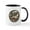 White/Black Inside, variant on CafePress - Luna Cottagecore - 11 oz Ceramic Mug - Novelty Coffee Tea Cup