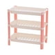 thumbnail image 1 of Rack de almacenamiento de mesa Organizador doméstico 3 estantes de las neumáticos Display de mesa Desarrollo de la estantería para el dormitorio de la Rosa, 1 of 8