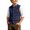 Dark Blue, variant on Traditional Bavarian Festival Boys Corduroy Vest Jacket For Kids With Lightweight Quilted Front