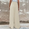 thumbnail image 5 of Sngxgn Womens Wide Leg Pants High Waisted Joggers Loose Lounge Pants(Beige,XL), 5 of 8