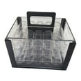 thumbnail image 3 of Contenedor de almacenamiento de chips, acrílico, portátil, transparente, para el hogar, bar, multiusos, con capacidad para 600 unidades, vitrina, con 6 cajas de 40 mm, 3 of 8