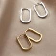 thumbnail image 3 of Pendientes de plata cuadrados con diseño de nicho, temperamento atmosférico, pendientes de plata de ley para mujer, pendientes de moda, 3 of 5