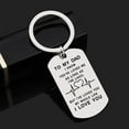 thumbnail image 4 of Naierhg Simple English Letter To My Mom Dad Pendant Necklace Keychain Jewelry, 4 of 8