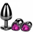 thumbnail image 1 of Kit de entrenamiento anal de 3 piezas, tapón anal para mujeres, juego de 3 piezas de entrenador anal, joya, masaje de próstata, kit de juguetes sexuales, kit anal para parejas principiantes grandes/me, 1 of 4