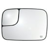 33301 - Fit System Driver Side Heated Mirror Glass w/ backing plate, Dodge Ram Pick-Up 1500 05-08, Ram Pick-Up 2500/ 3500 05-09, 7 3/ 16" x 10 1/ 4" x 11 1/ 16" (for OE towing Mirror, w/ blind spot)