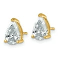 thumbnail image 2 of Auriga Fine Jewelry 14K Yellow Gold 3 cwt. Pear-cut Lab Grown Diamond Stud Post Earrings For Women (Clarity -VS/SI, Color -GH), 2 of 5