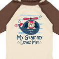 thumbnail image 4 of Inktastic Grammy Loves Me Grandson Bear Boys Long Sleeve Baby Bodysuit, 4 of 5