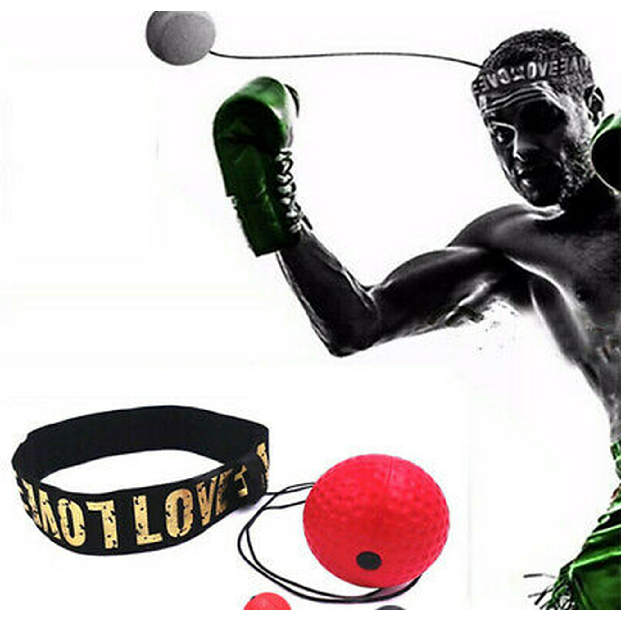 Boxing training ball on string sale