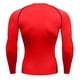 thumbnail image 2 of Ceisia Men's Compression Long Sleeve Crew Neck Athletic Base Layer Shirt Red M Gifts, 2 of 7