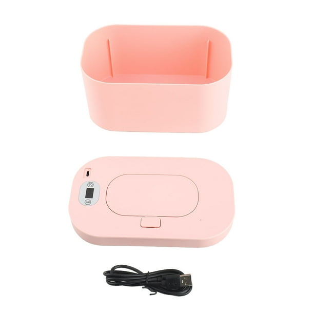 Calentador de Toallitas para Bebés, Dispensador Portátil de Calentador de Toallitas Húmedas para Bebés de Gran Capacidad con temperatura Ajustable de PP