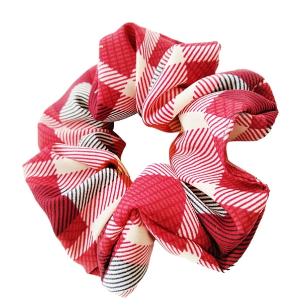 Minnieouse Titular de cola de caballo Patrón escocés Anillos para el cabello Sombreros femeninos de moda 5 Type3 NO3
