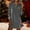 Grey, variant on Velvet Dress for Women Christams Long Sleeve Button Sequin Dresses (Blue XXXS)