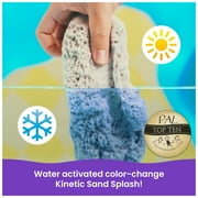 Kinetic Sand, Splash Starter Case with 6oz Color-Change Play Sand, 3 Tools & Molds