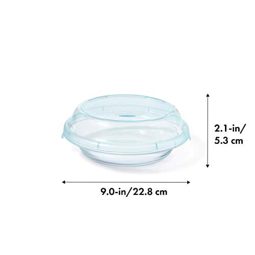 oxo good grips glass pie plate with lid