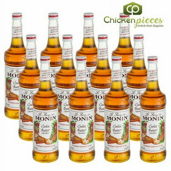 Monin Professional Cookie Butter Flavoring Syrup – Indulgent Speculoos Spiced Cookie & Creamy Caramelized Sugar Aromatics, 750 mL (25.36 oz) Glass Bottle – Wholesale 12/Case Commercial Master Pack