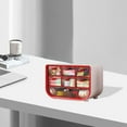 Jrocdr Desktop Organizer With 7 Mini Drawers School Teacher Toolbox