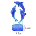thumbnail image 2 of Luz nocturna 3d de la serie Dolphin, lámpara de mesa con control remoto táctil colorido degradado, 2 of 5