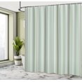 thumbnail image 4 of Ambesonne Stripes Shower Curtain, Abstract Ocean Lines Print, 69"Wx70"L, Pale Green, 4 of 4