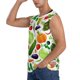 thumbnail image 3 of Fotbe Vegetables2 Men's Camiseta sin Mangas Estampada para Hombres, Playera Casual para Gimnasio, Entrenamiento, Playa-Large, 3 of 7