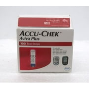 Accu-Chek Aviva Plus 100 test strips (1) box of 100 test strips