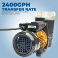 thumbnail image 3 of Bomba para Piscina XtremepowerUS 3/4HP (2400 GPH) 115V, 3 of 8