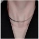 thumbnail image 3 of Necklaces, DoubleLayer Snake Bone Chain, Collarbone Jewelry for Women, Everyday Necklace for Ladies (Silver), 3 of 5